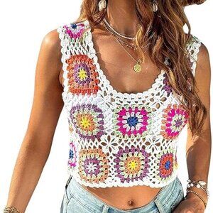 Women's scoop neck Sleeveless crop tank top
